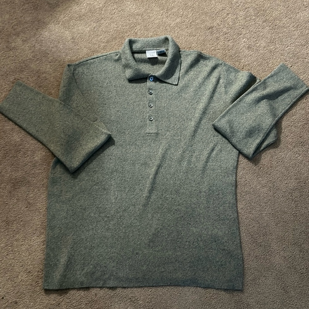 Armani Exchange size L grey four button down sweater. Light weight and comfy!